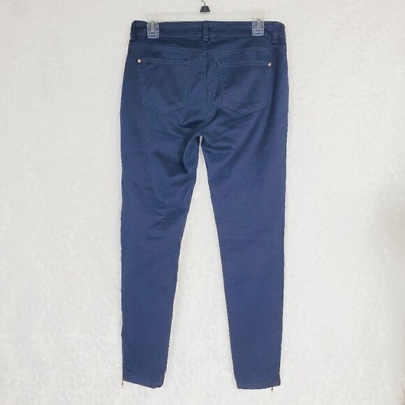 Fire Los Angels Blue skinny pants rose gold zippers Size 5 - Picture 5 of 6